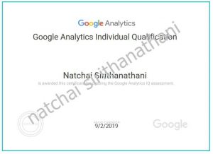 google analytic certificate