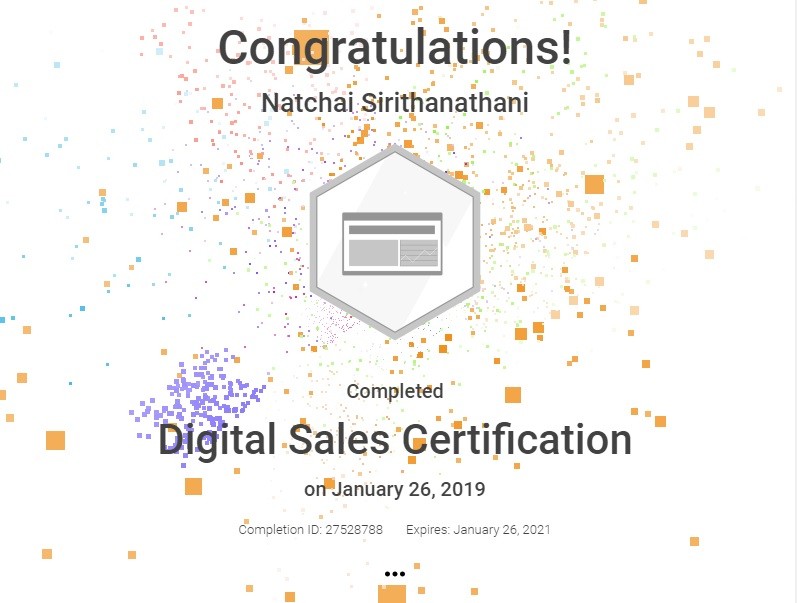 digital sales certification